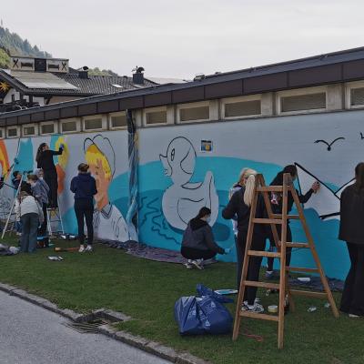 Graffitiprojekt Schwimmbad Schwarzach2